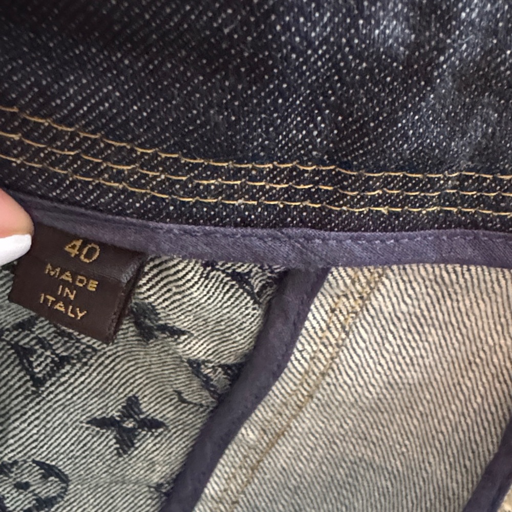 PatchworkDenimLVMonogram capris - Picture 12 of 15